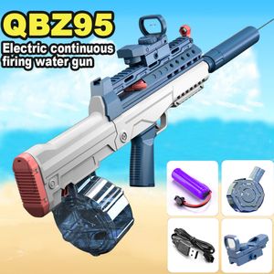 Gun Toys Electric Water Glock M416 QBZ95 Pistol Shoot Toy Полный автоматический летний пляж на открытом воздухе для детей для детей взрослые 230711