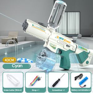 Gun oyuncakları Otomatik Su Emilim M416 Automaticelectricburstwatergunchildren Play Inwaterlarge kapasiteli yaz açık hava oyuncak gungift 230711