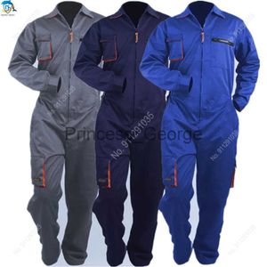 Others Apparel 2021Work Overall Uniform Men Women Working Coveralls Welding Suit Car Repair Workshop Mechanic Plus Size clothes x0711