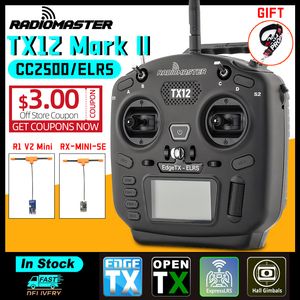 パーツ アクセサリー 在庫あり RadioMaster TX12 MKII MK2 マーク 2 ラジオ ELRS CC2500 EdgeTX OpenTX 16CH マルチモジュール互換制御送信機 230710