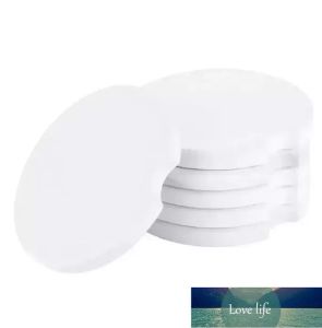 Porta-copos de carro de cerâmica de sublimação de qualidade Mat Pad amortecedores térmicos em branco branco transferência de calor absorvem porta-copos de água porta-copos de dedo entalhe fácil remoção titular decoração da casa