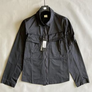 Nylon Garment tingido Utility Overshirt masculino jaquetas casual zíper ao ar livre à prova de vento tamanho M-XXL preto verde exército