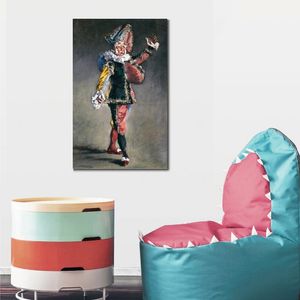 Figura su tela Donne Polichinelle Edouard Manet Dipinti fatti a mano Modern Artwork House Decor