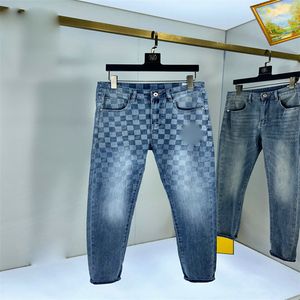 #1 Projektanci luksurów dżinsy w trudnej sytuacji France Fashion Pierre proste męskie motocyklowe dziura stretch dżinsowe dżinsowe menu chude spodnie elastyczność#17