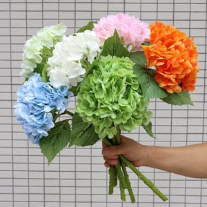 Fleurs séchées sentir humide 3D grande fleur d'hortensia 196 pétales Real Touch artificielle décoration de la maison mariage mise en page bouquets 230711