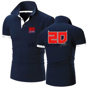 Men's T-Shirts FABIO QUARTARARO WITH SIGNATURE 2022 Men's New Summer Cotton Lapel Polo Shirt Leisure Fitness Sport Fashion Print T-shirts Tops J230711