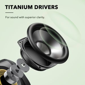 Anker Soundcore Motion Boom Titanyum Sürücüleri, Bassup Technology, IPX7 Su Geçirmez, 24H Oyun Süresi ile Bluetooth Hoparlör