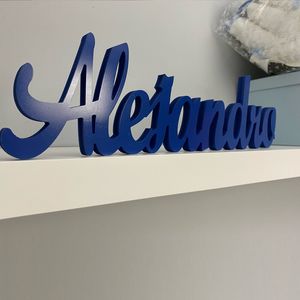 Outros materiais para festas de eventos Placas de nome de madeira personalizadas personalizadas Decoração de parede infantil Letras Nomes Carta 230710