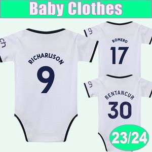 23 24 SANCHEZ SON Baby Clothes Soccer Jerseys KANE HOJBJERG ROMERO BENTANCUR Home Football Shirt Short Uniforms