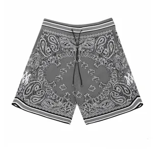 Luxo Amirir Design Shorts Men shorts de designers Brand Basquete curto Cashmere Hawaii Shorts Bordado Carta de impressão Esporte Miri Miri Hip Hop Streetwear 826