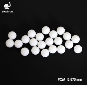 5/8'' (15,875 mm) Delrin ( POM ) / Celcon Plastic Solid Balls för ventilkomponenter, lågbelastningslager, gas/vattenapplikation