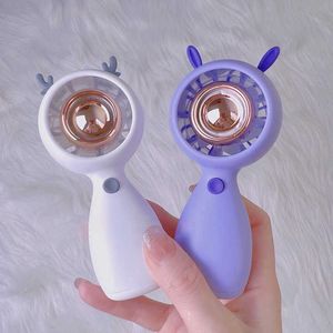 エレクトリックファンかわいいペットミニファンUSB充電式ポータブルハンドヘルドファンのための子供と女性デスクトップエアクーラーのための最高のギフト