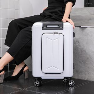 Valigie Tuta da viaggio Trolley con ruote Trolley da donna Fashion Box da uomo Valise con borsa per laptop da 20 '' Carry Ons