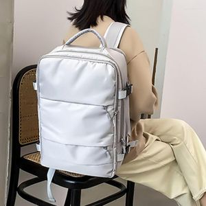 Schultaschen XZAN Damen Reiserucksack Wasser A1 Lässige Tagesrucksack-Tasche mit Gepäckgurt USB-Ladeanschluss