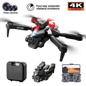 K10 Max Drone trzy kamery HD 4K Czterokierunkowe unikanie przeszkód Optyczne pozycjonowanie przepływu RC Helicopter Drone Toys