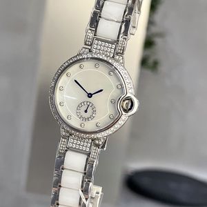 Moda kwarcowy Ruch Women Ceramic Watch Pasek 36 mm Classic Wristbrand Waterproof Ladies Businesswatch Montre de Luxe