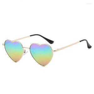 Sunglasses UV400 Polarized Heart Fashion Vintage Cool Design Cost Effective Frameless Versatile Parent-child Gafas De Sol