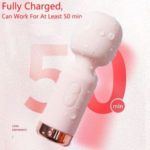 Vibratorer Kultyp Vibrator Usb Laddning 10 lägen Uppgraderade sexleksaker Miniladdning Handhållen Clit Vibradir feminino Mini Body Massager 230710