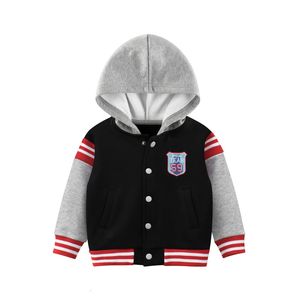 Hoodies Sweatshirts 1 9T Toddler Kid Baby Boys Girls Winter Clothes Warm Infant Hooded Thick Zipper Sweatshirt Cardigan Jacket Outfit 230711