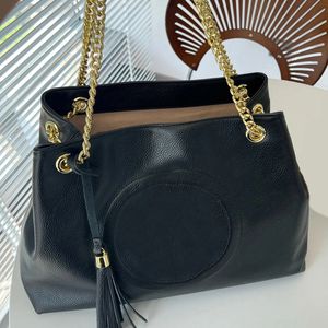 Fashion Classic Leather Designer Shoulder Tote Bag High Quality Granular Embossed Soho Leather with Tassels Designers Crossbody Bag Hand bags Double Chain Wallet