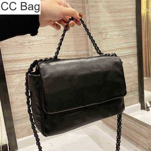 Bolso CC Bolsos de compras Venta al por mayor de calidad superior Solapa clásica Gran bandolera acolchada Hombro Negro Metal Hardware Diseñador Cuero de piel de cordero Clut