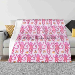 Cobertores de rolo rosa coelho cobertores de lã coral de pelúcia outonoinverno animal fofo super macio cobertor para cama colcha de escritório x0711