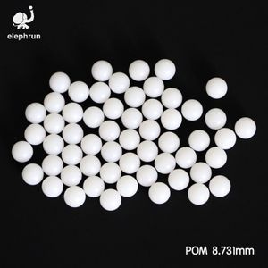 11/32'' (8,731 mm) Delrin (POM) / Celcon Sfere solide in plastica per componenti di valvole, cuscinetti a basso carico, applicazioni gas/acqua