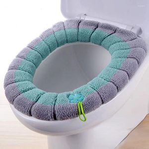 Toilet Seat Covers 1Pcs Bathroom Cover Soft Warmer Washable Mat Pad Cushion Accessories Toilettes Accessoires