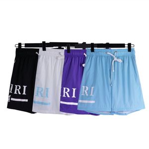 Herrshorts i plusstorlek sommar amerikansk retrotryckt sportshorts High Street Casual Basketshorts som andas E4433