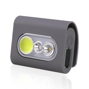 Torce Torce Sport all'aria aperta portatile Molletta da bucato Luce da corsa Clip LED con COB impermeabile Ipx4 magnetico