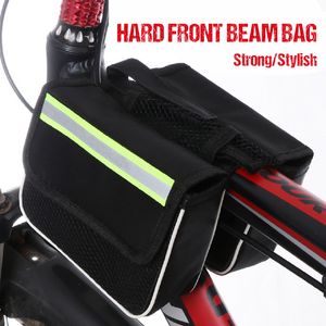 Bolsa de viga dianteira para mountain bike Pacote de casca dura Pacote de viga dianteira 3 em 1 Alforjes Equipamento de equitação