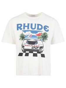 23SS Rhude Herren T-Shirt Hohe Qualität Tess Designer Casual Mode Kurzarm Europa Amerika Männer Frauen Rundhals T-Shirts US-Größe S-XXL Z36