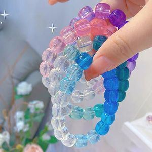 Strand Bracelet Luminous Fluorescent Resin Night Light Jellery Glow In The Dark For Women