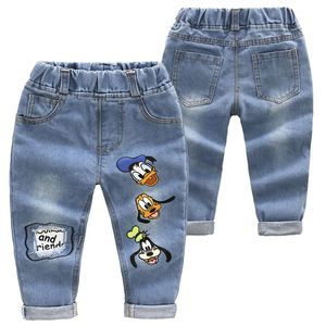 Jeans Fashion Spring Autumn Boys For Kids Soft Trousers Baby Boy Cartoon Dinosaur Printed Casual Pants Children s 230711