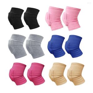 Ginocchiere 1 paio di cuscinetti sportivi Corsa Esercizio Compressione Elastico Pallacanestro Ginocchiera Protezione manica Protezione tutore Rosa