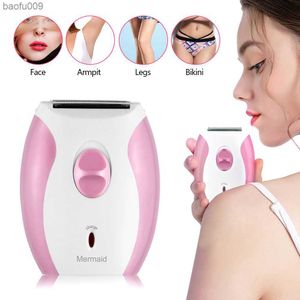 Wiederaufladbare Dame Rasierer Haarentferner Frauen Rasierer Cordless Gesichts Haar Entferner Maschine Bikini Trimmer Bein Elektrische Rasierer L230520