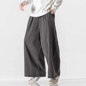 Men's Jeans Spring Men Denim Pants Mens Hip Hop Wide Leg Trousers Man Harajuku Style Male Cotton Harem Oversized 5XL