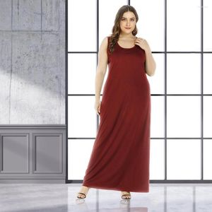 Plus Size Klänningar Damklänning Höstmode Elegant Lyxig Sexig Solid Rund Hals Slipkjol Damkläder L-5XL Oversiz