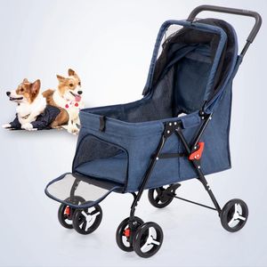 Dog Car Seat Covers Pet Cart Detachable Foldable Lightweight Material Small And Medium Sized Teddy Durable Cat Carriers Bags