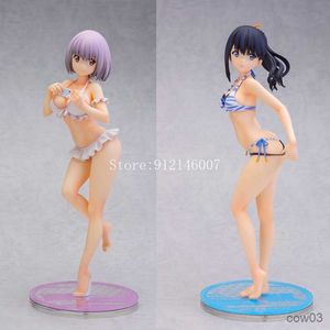 Action Toy Figurer 15 cm Shinjo Anime Figur Rikka Takarada Baddräkt Action Figur Vuxen Collection Modell Dockleksaker R230711