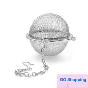 1pcs Stainless Steel Tea Balls Sphere Locking Spice Tea Strainer Mesh Tea Infuser Filter Herbal Ball Tea-set Preferred Wholesale