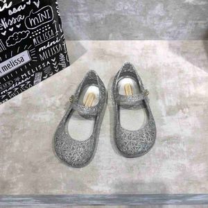 Sandals Children's Summer Sandals Children's Mini Melissa Princess Bird's Nest Jelly Shoes Baby Girls Fashion Beach Soft Shoes HMI054 Z230711