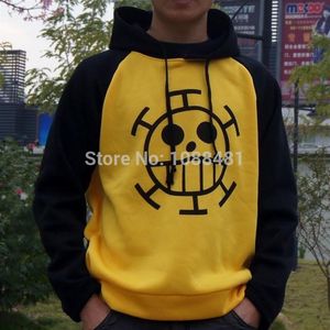 Nuovo One Piece the Surgeon of Death Trafalgar Law Trafalgar Law COS Cosplay Felpa con cappuccio Giacca con cappuccio cappotto top medico Cosplay3322