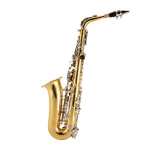 Saxofone ouro alto E-flat saxofone instrumento laca de duas cores ouro processo Y-AS-495 saxofone SAX