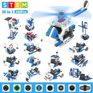 Altri giocattoli Yahboom Giocattolo programmabile 16 in 1 Kit di blocchi da costruzione STEM Supporto robotico educativo Programmazione Python Makecode per Microbit 230710