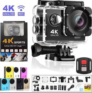 4K HD Ultra Sports Action Video Câmeras Wi -Fi Controle remoto Gravação de câmera de câmera DVR DV GO SAUCE -SEMPRO PROMUTA PROMENTE CAPACK VS GOPRO