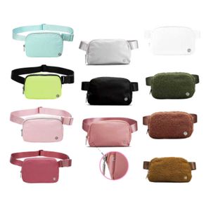 Lululemens Mulher Lulu Everywhere Fleece Chest Belt Bag Lulul Yoga Outdoor Sport Bumbag Designer de luxo Mulher Crossbody Teddy Fanny Pack Shoulder Lu Waist Bum Bags