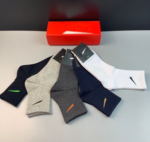 Meia masculina de algodão esportes designer meia marca meias de alta qualidade socken carta feminina meia clássico conforto meias