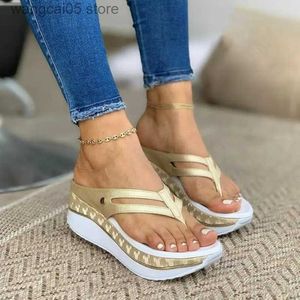 Slippers Sandals Women Summer Fashion Flip Flops Outdoor Casual Platform Sandals Ladies Plus Size Wedges Beac Muje Plus Szie 43 T230711