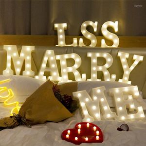 Night Lights LED 26 English Alphabet U-Z Symbol Heart Light Wedding Valentine's Day Party Engagement Birthday